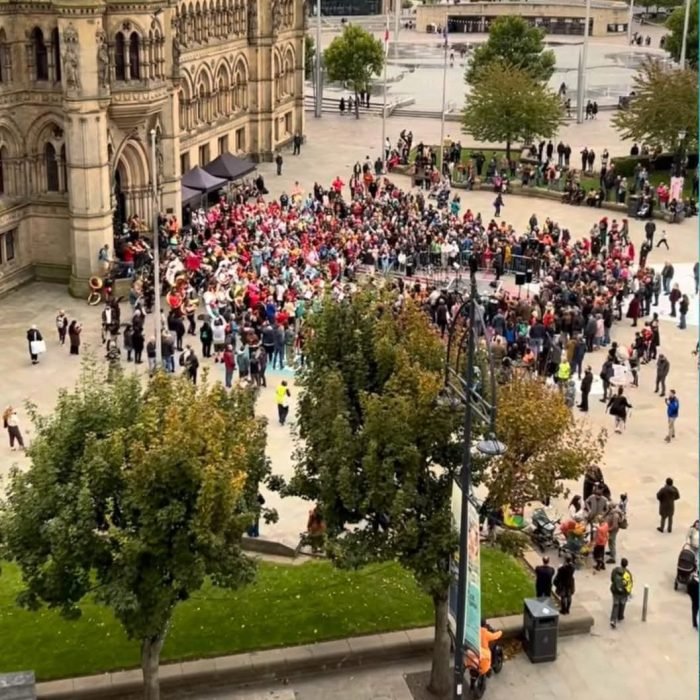 Dallam students perform at international streetband festival