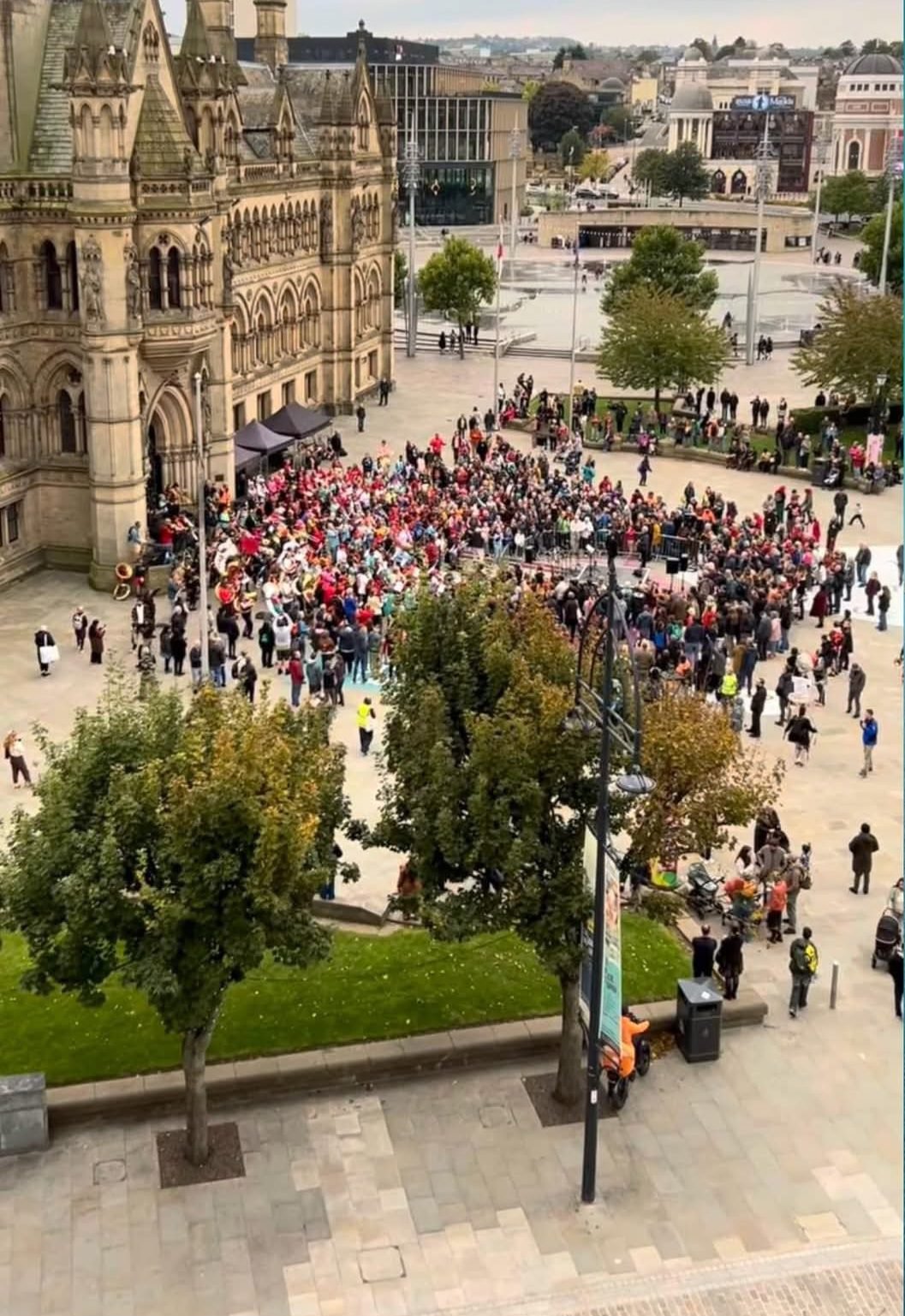 Dallam students perform at international streetband festival